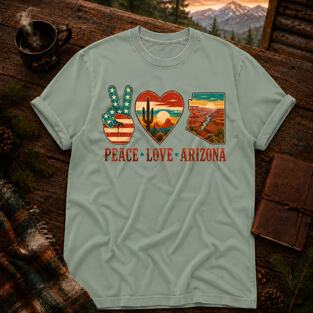 Peace Love Arizona RWB - Comfort Colors T-Shirt