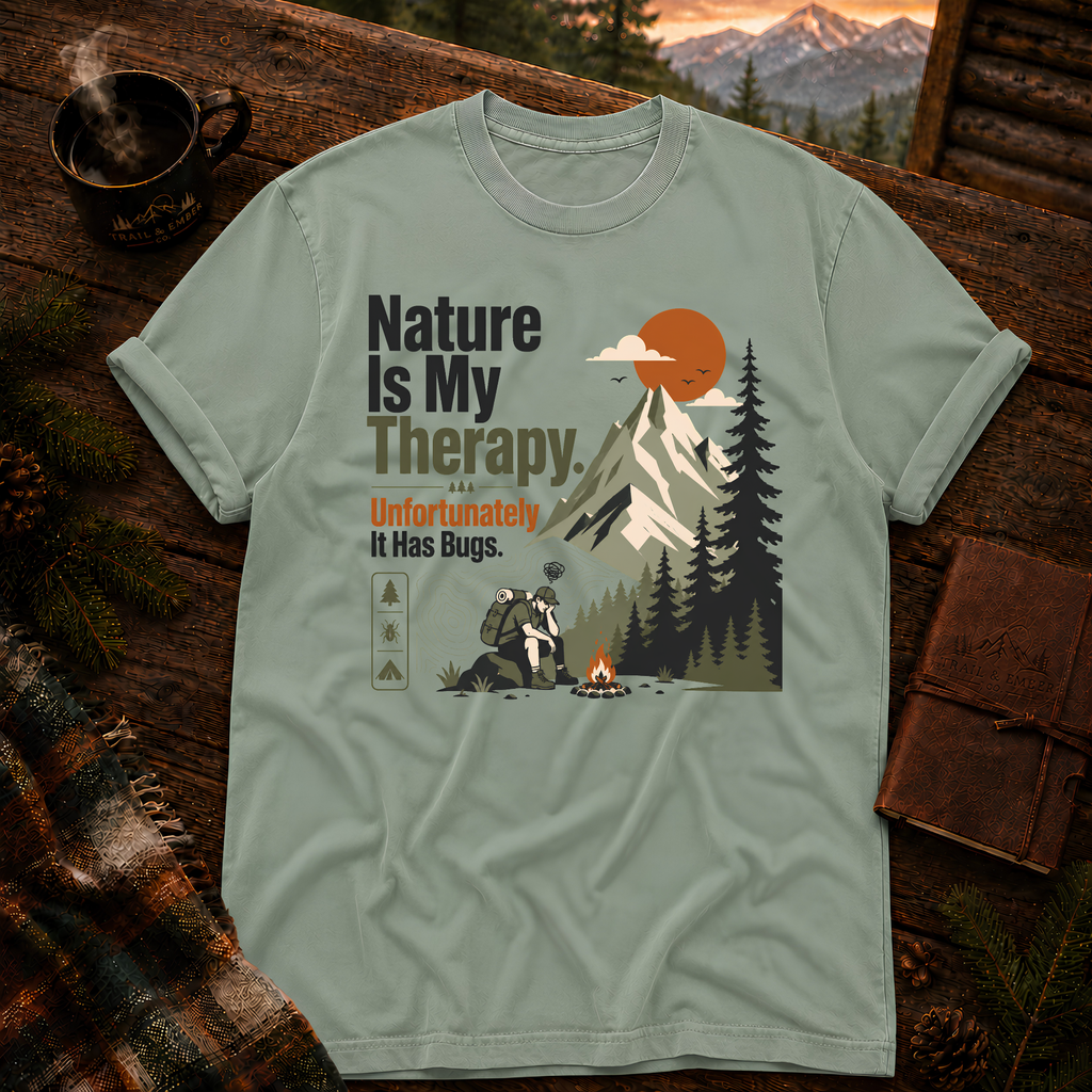 Bay Comfort Colors 1717 t-shirt with Find Your Own Trail design — Trail & Ember Co.
