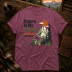 Berry Comfort Colors 1717 t-shirt with Find Your Own Trail design — Trail & Ember Co.