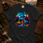 Neon Camp 2.0 Comfort Colors T-Shirt in Black