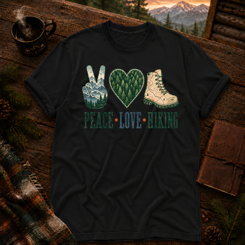 Peace Love Hiking - Comfort Colors T-Shirt