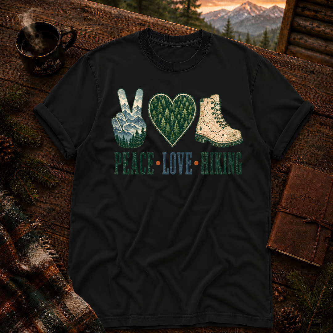 Peace Love Hiking - Comfort Colors T-Shirt