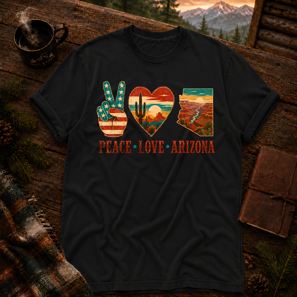 Peace Love Arizona RWB - Comfort Colors T-Shirt