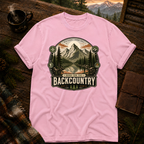 Blossom Comfort Colors 1717 t-shirt with Born for the Backcountry design — Trail & Ember Co.