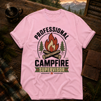 Blossom Comfort Colors 1717 t-shirt with Campfire Supervisor design — Trail & Ember Co.
