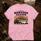 Blossom Comfort Colors 1717 t-shirt with I Survived Monsoon 2026 design — Trail & Ember Co.