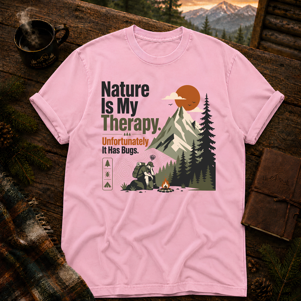 Blossom Comfort Colors 1717 t-shirt with Find Your Own Trail design — Trail & Ember Co.