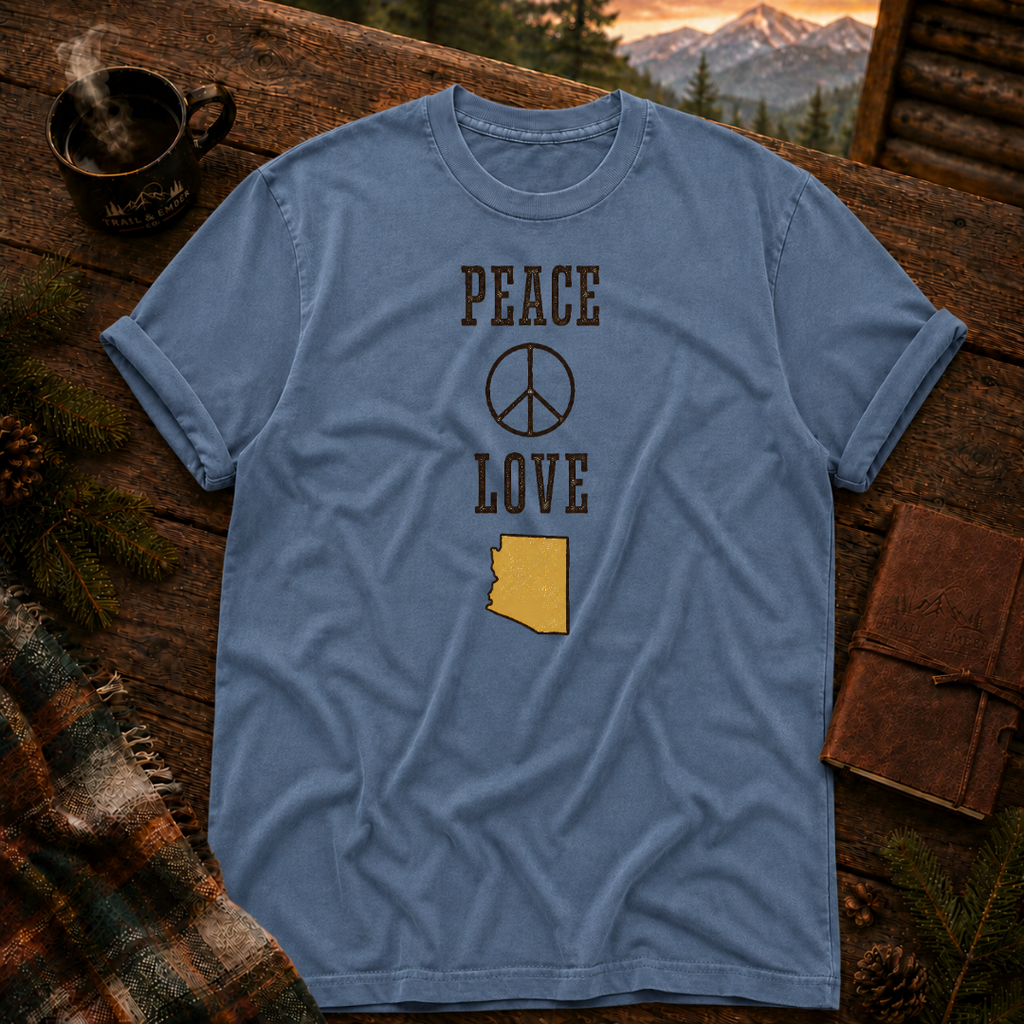 Peace and Love - Comfort Colors T-Shirt
