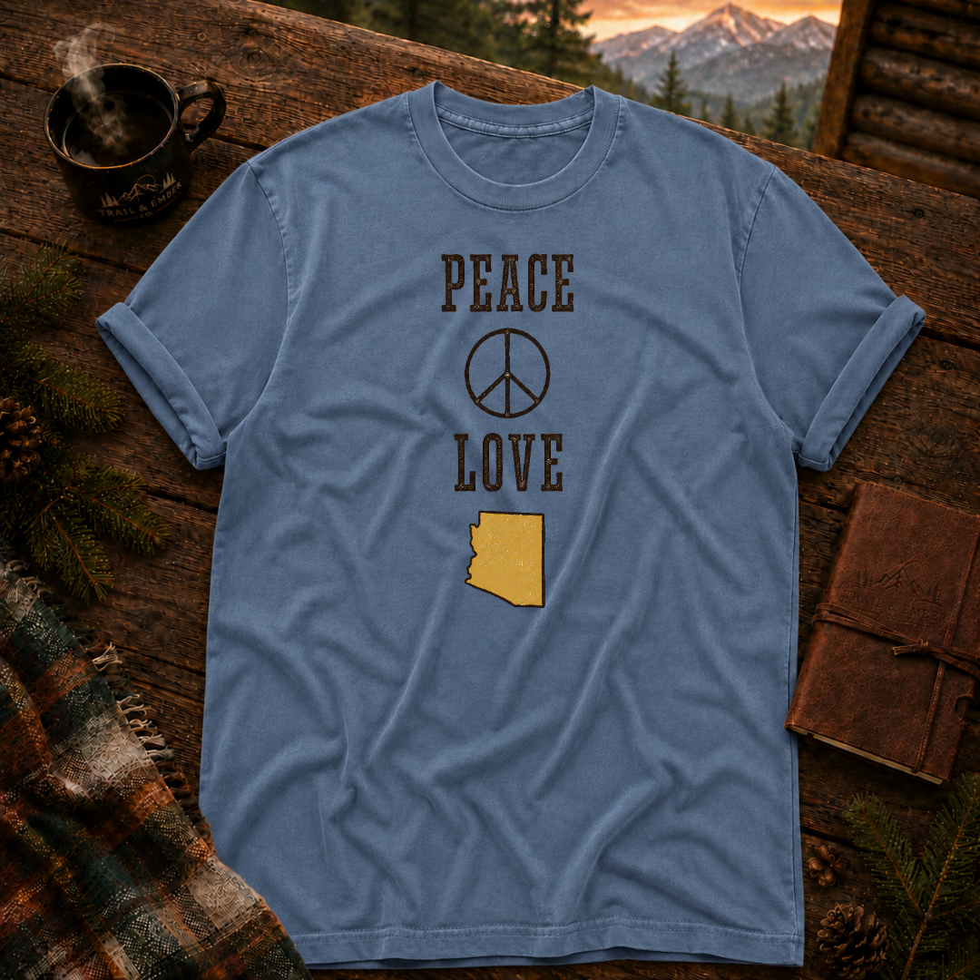 Peace and Love - Comfort Colors T-Shirt