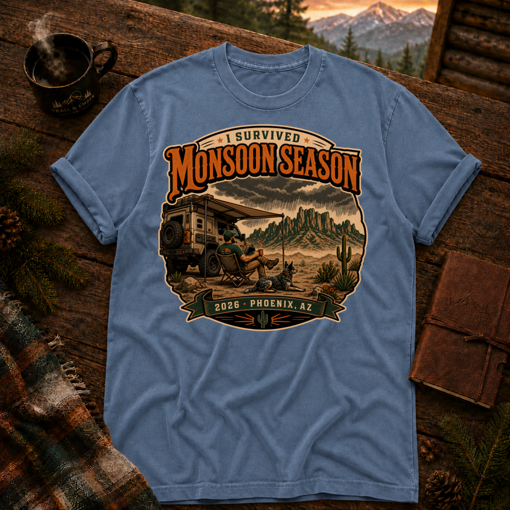 I Survived Monsoon Season - Comfort Colors T-Shirt