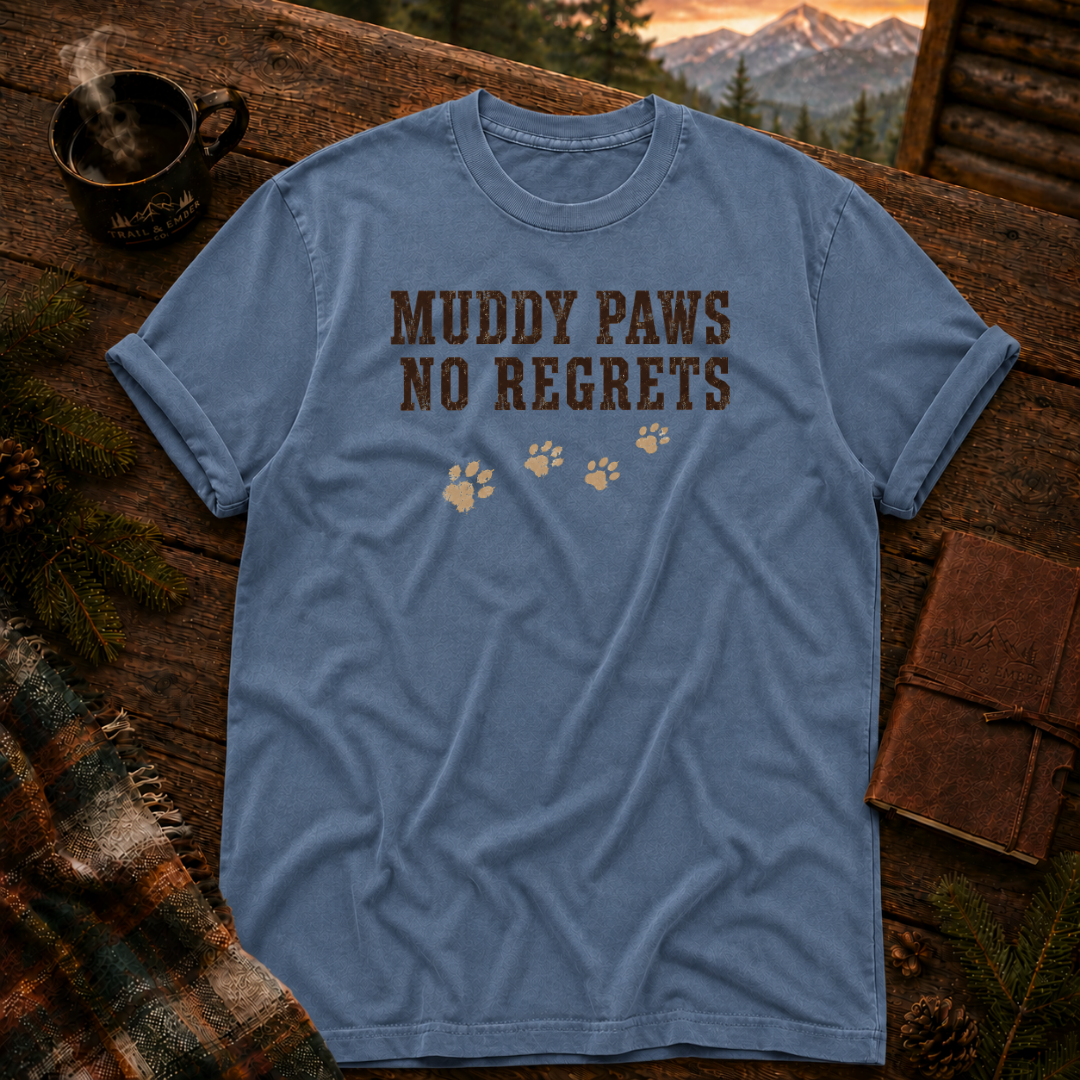 Muddy Paws No Regrets - Comfort Colors T-Shirt