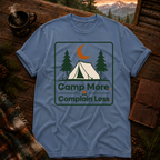 Blue Jean Comfort Colors 1717 t-shirt with Camp More Complain Less design — Trail & Ember Co.