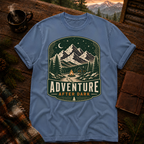 Blue Jean Comfort Colors 1717 t-shirt with Adventure After Dark design — Trail & Ember Co.