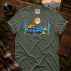 Neon Camp Truck overlanding t-shirt — garment-dyed Comfort Colors 1717, Trail & Ember Co.