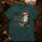 Blue Spruce Comfort Colors 1717 t-shirt with Find Your Own Trail design — Trail & Ember Co.