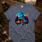 Neon Camp 2.0 Comfort Colors T-Shirt in Blue Jean