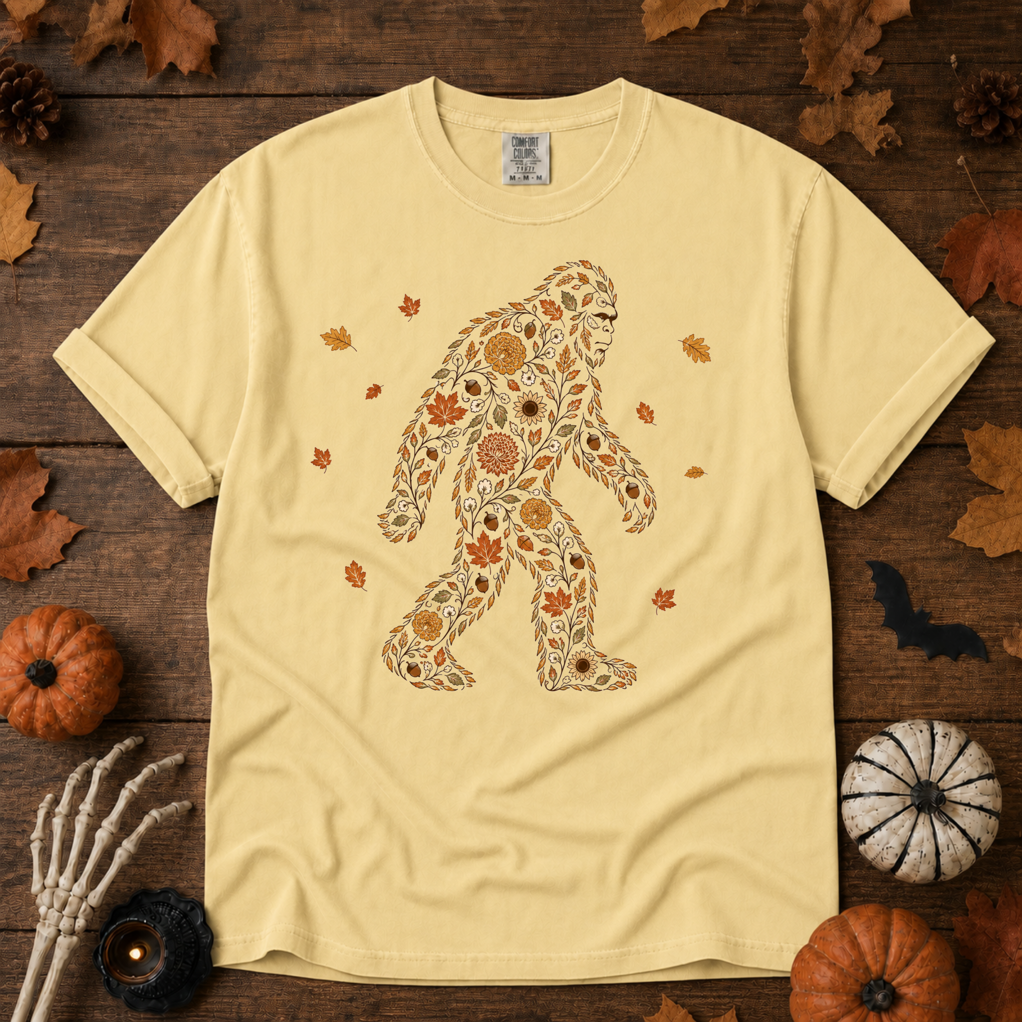 Autumn Big Foot graphic t-shirt in Butter, Trail & Ember Co. — Southwestern vintage design