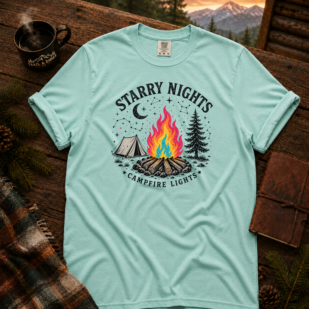 Starry Night Comfort Colors T-Shirt in Chalky Mint