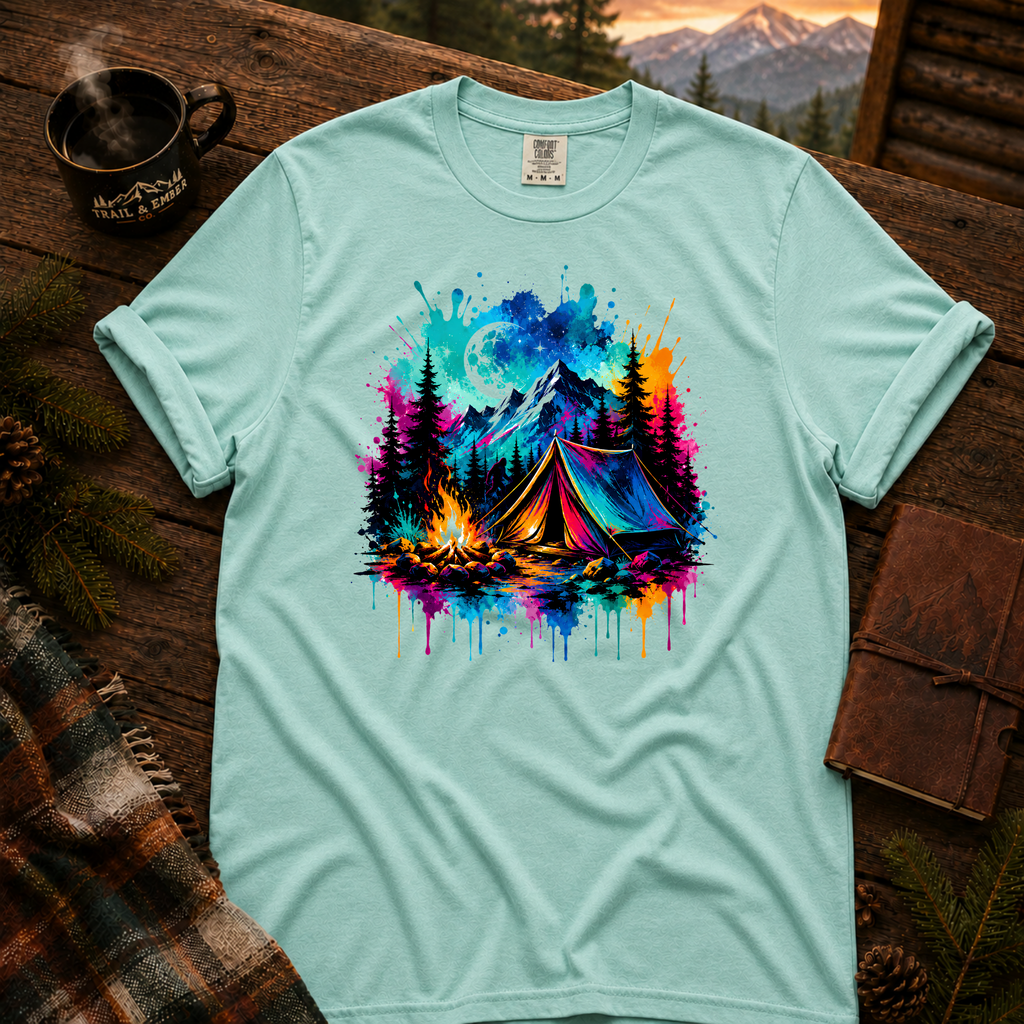 Neon Camp 2.0 Comfort Colors T-Shirt in Chalky Mint