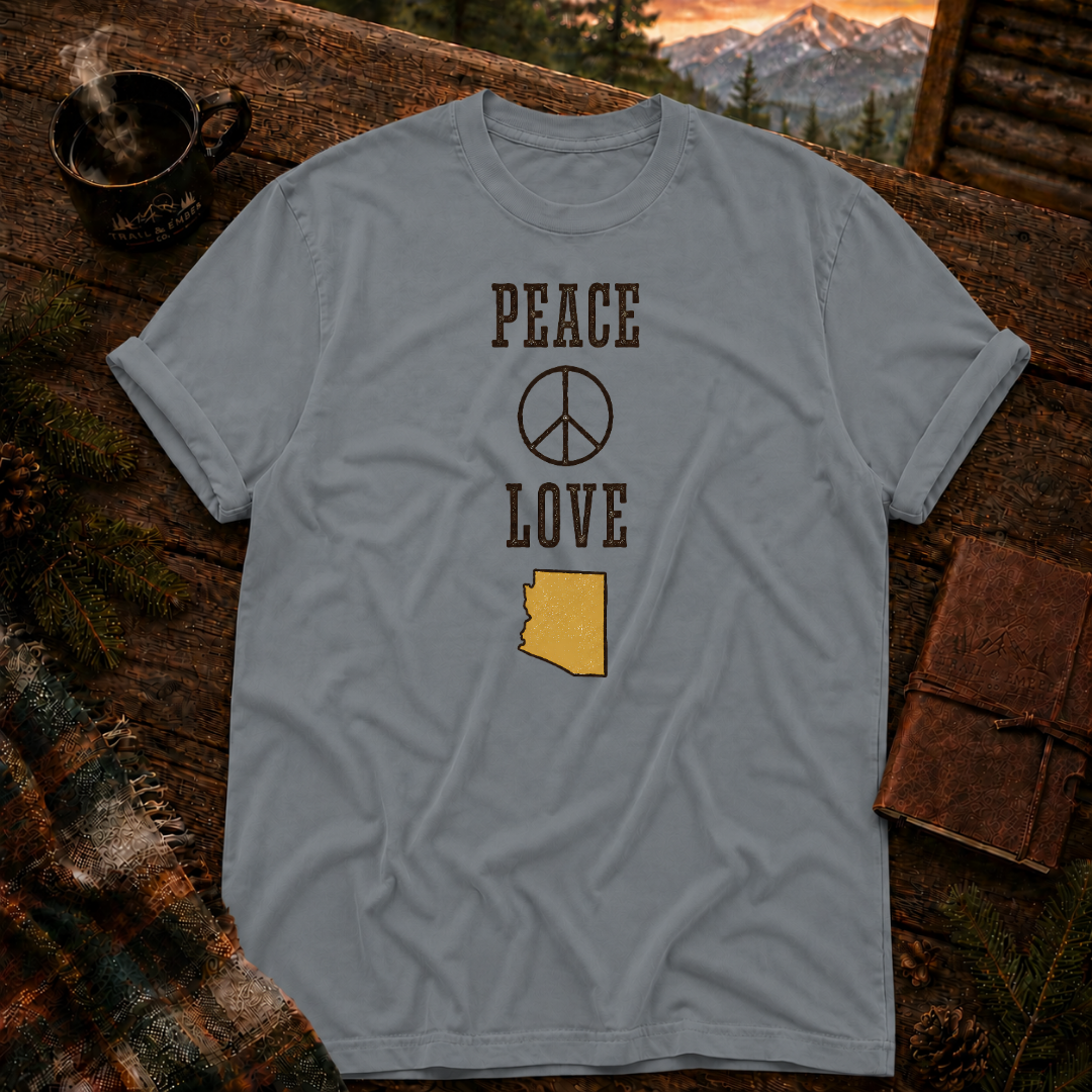 Peace and Love - Comfort Colors T-Shirt