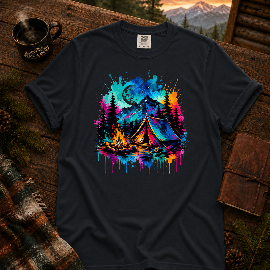 Neon Camp 2.0 Comfort Colors T-Shirt in Graphite