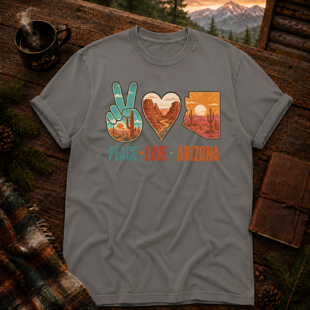 Peace Love Arizona - Comfort Colors T-Shirt