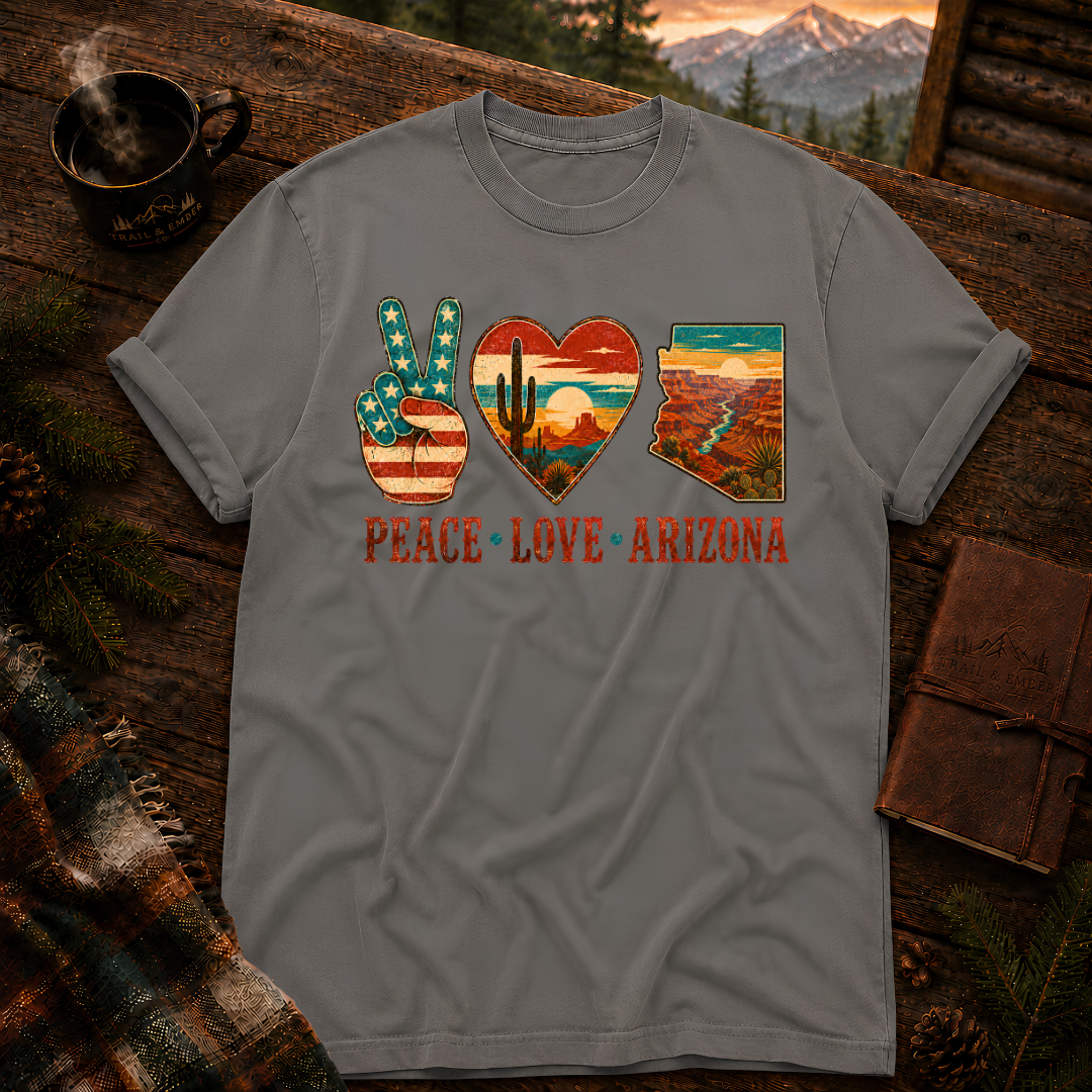 Peace Love Arizona RWB - Comfort Colors T-Shirt