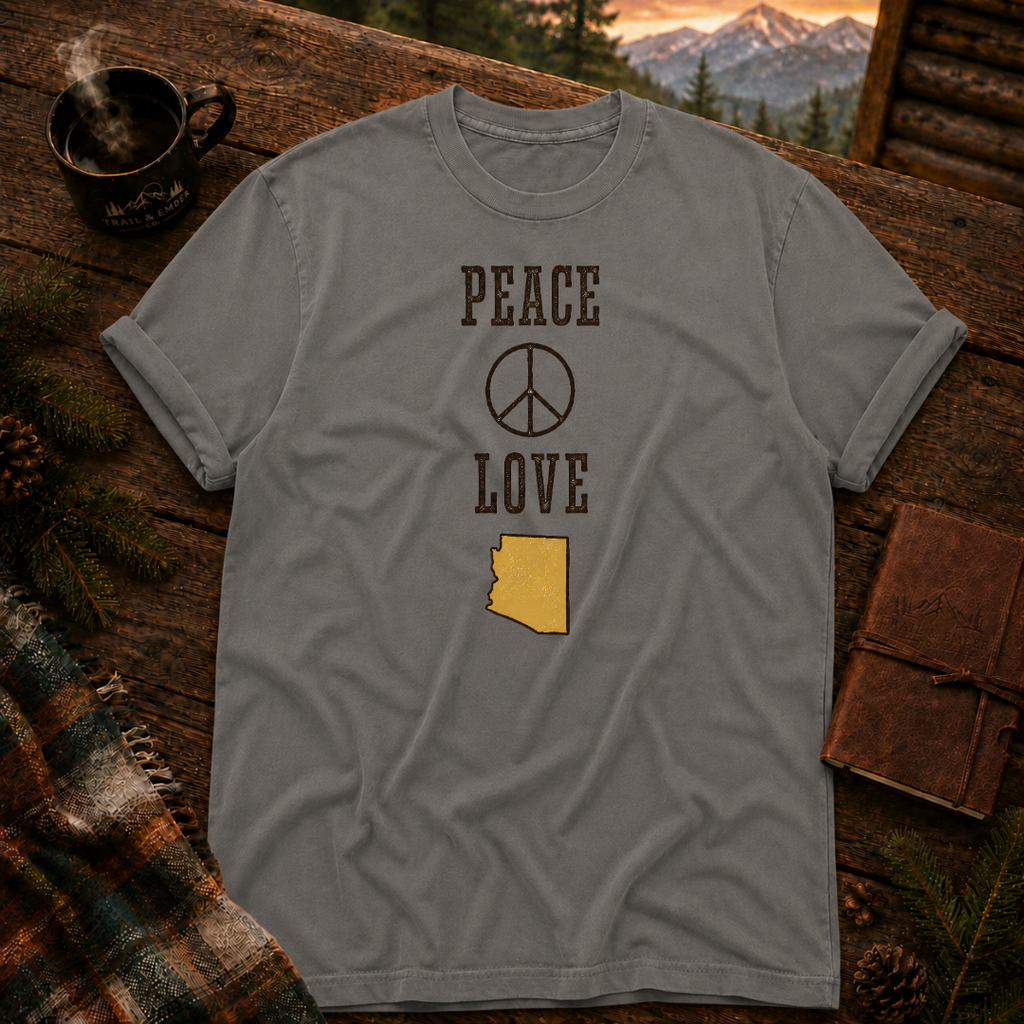 Peace and Love - Comfort Colors T-Shirt