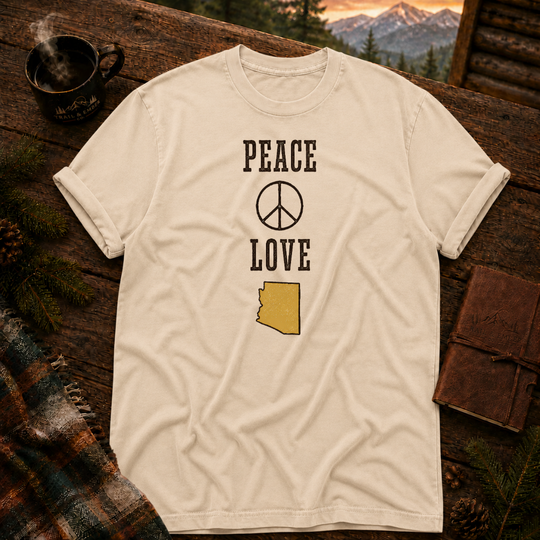 Peace and Love - Comfort Colors T-Shirt