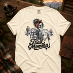 Trail Momma hiking t-shirt in Ivory — garment-dyed Comfort Colors 1717, Trail & Ember Co.