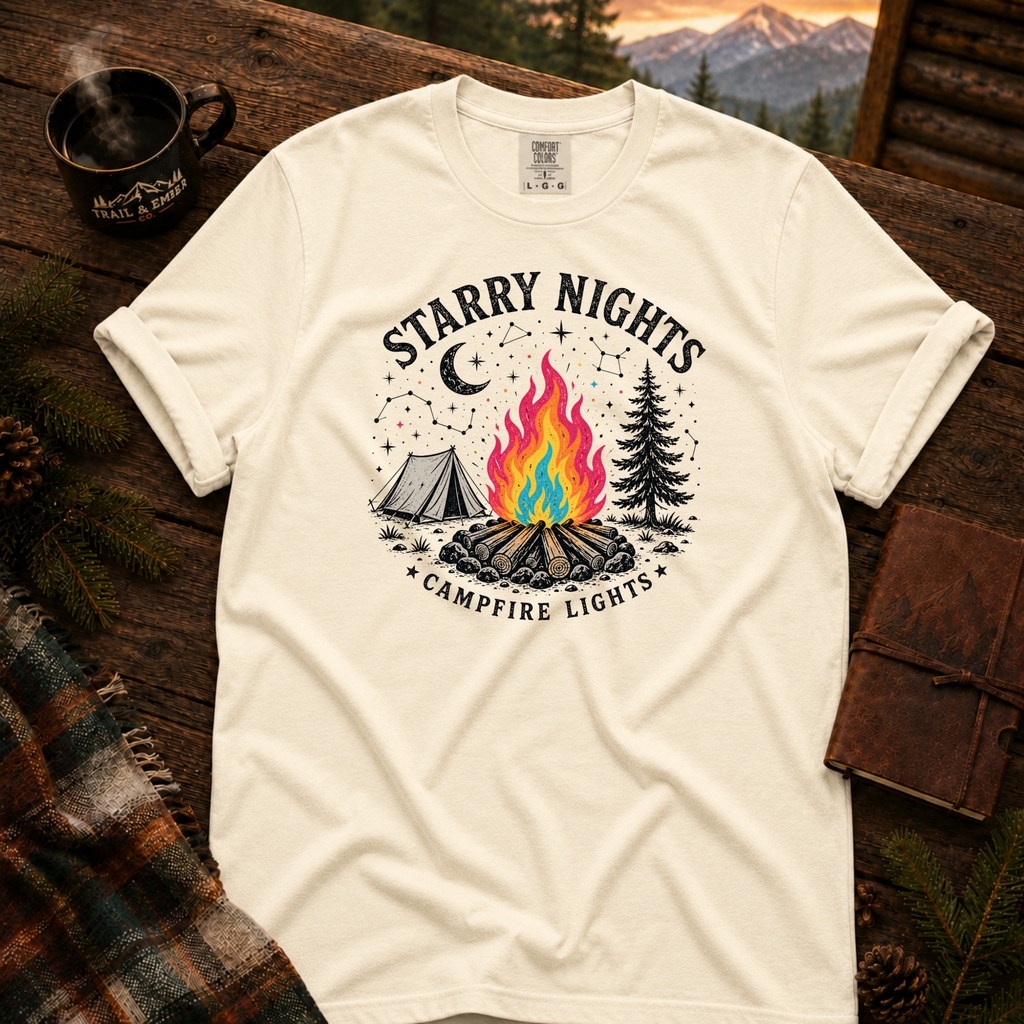 Starry Night Comfort Colors T-Shirt in Ivory