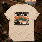 Ivory Comfort Colors 1717 t-shirt with I Survived Monsoon 2026 design — Trail & Ember Co.