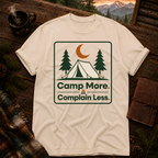 Ivory Comfort Colors 1717 t-shirt with Camp More Complain Less design — Trail & Ember Co.