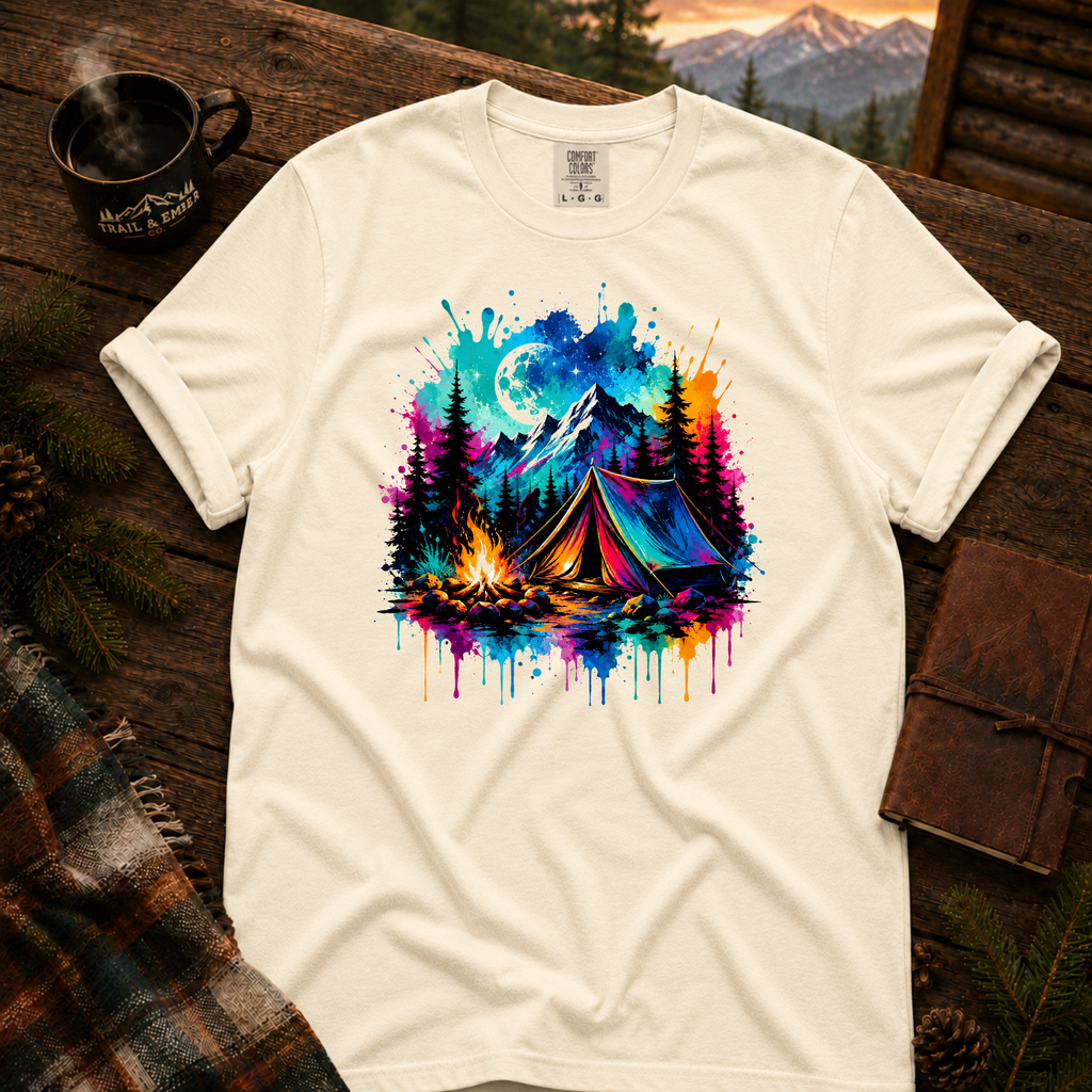 Neon Camp 2.0 Comfort Colors T-Shirt in Ivory