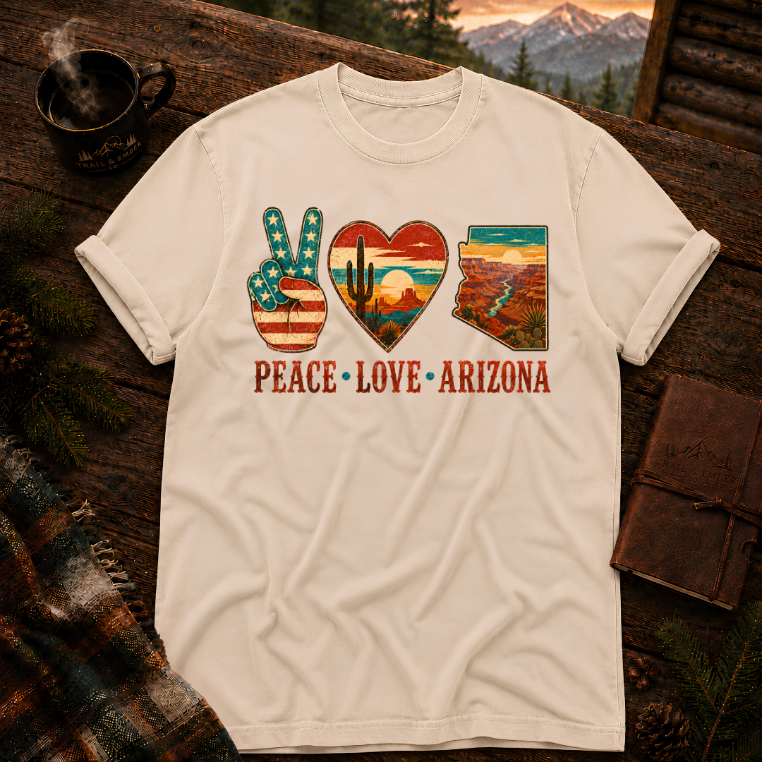 Peace Love Arizona RWB - Comfort Colors T-Shirt