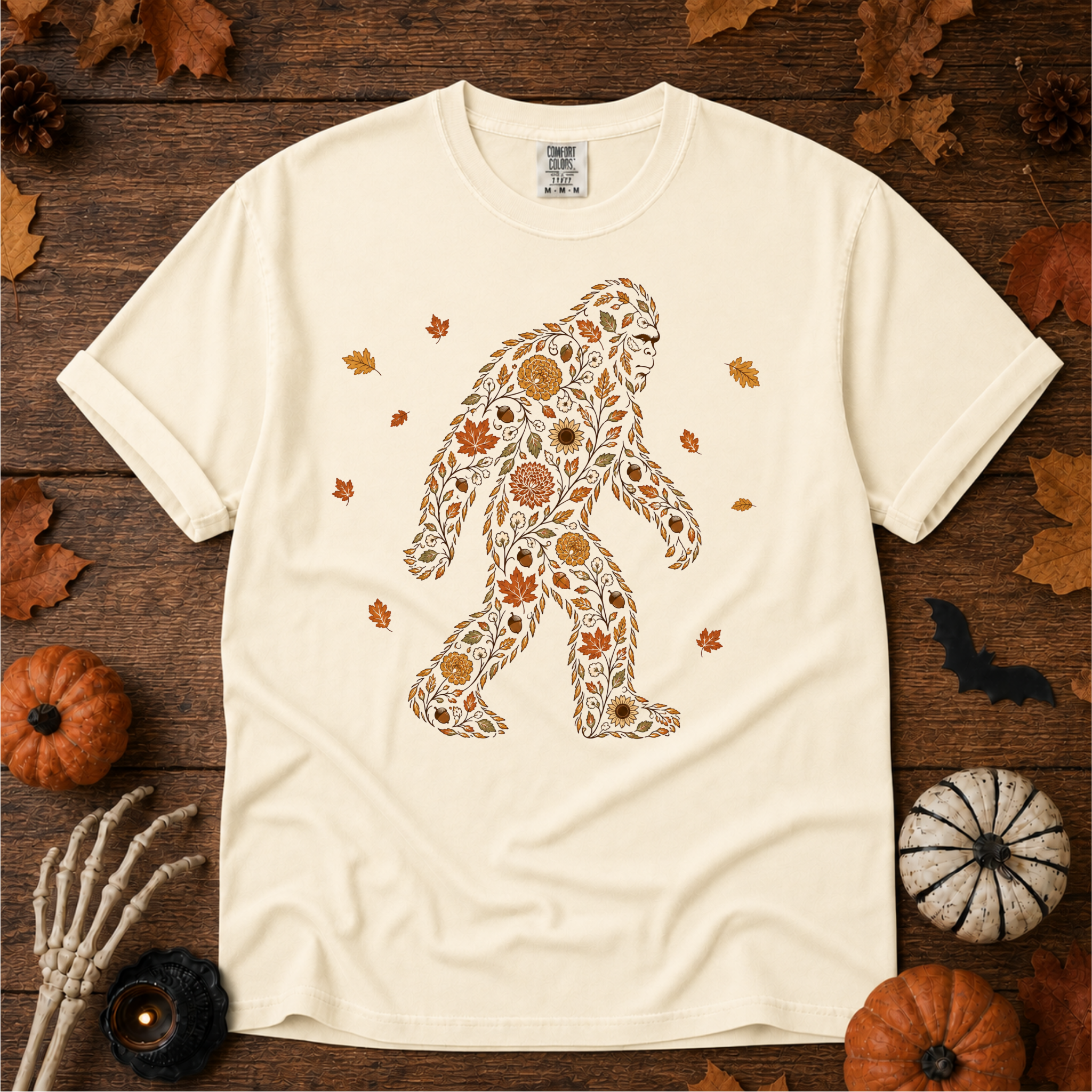 Autumn Big Foot graphic t-shirt in Ivory, Trail & Ember Co. — Southwestern vintage design