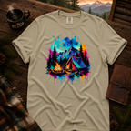 Neon Camp 2.0 Comfort Colors T-Shirt in Khaki