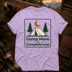Orchid Comfort Colors 1717 t-shirt with Camp More Complain Less design — Trail & Ember Co.