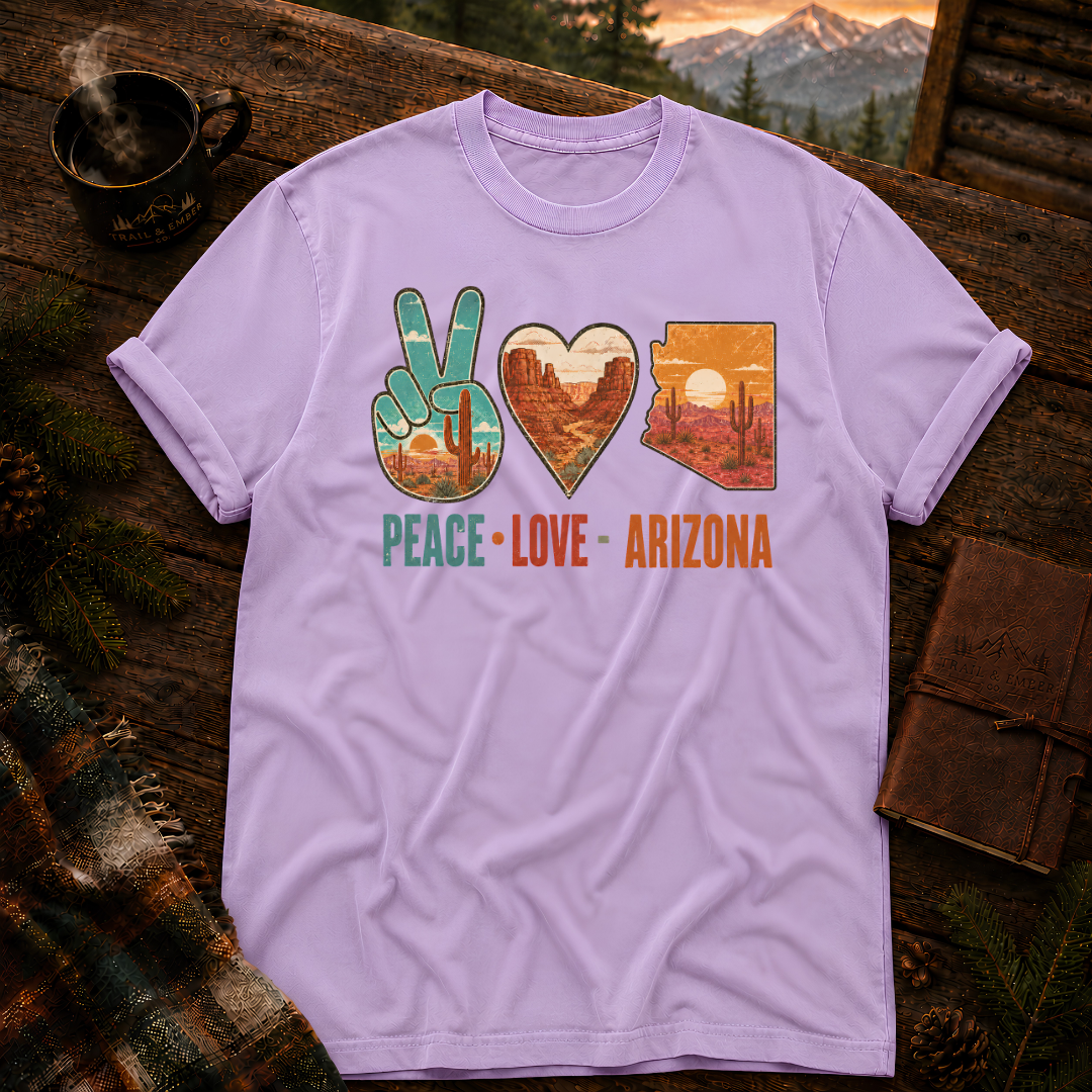 Peace Love Arizona - Comfort Colors T-Shirt