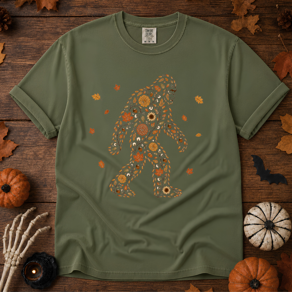 Autumn Big Foot graphic t-shirt in Sage, Trail & Ember Co. — Southwestern vintage design