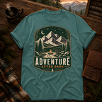 Seafoam Comfort Colors 1717 t-shirt with Adventure After Dark design — Trail & Ember Co.