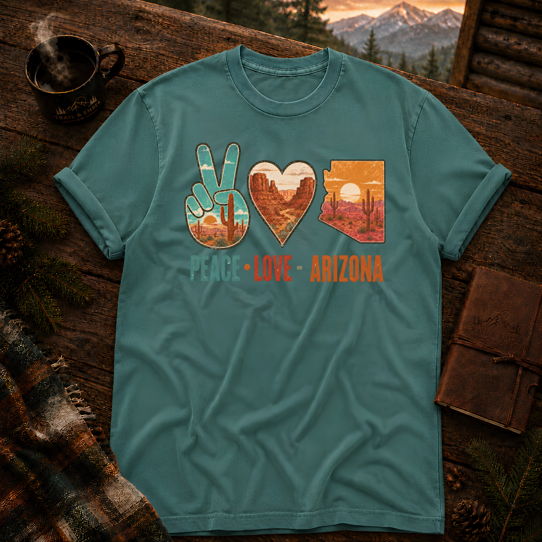 Peace Love Arizona - Comfort Colors T-Shirt