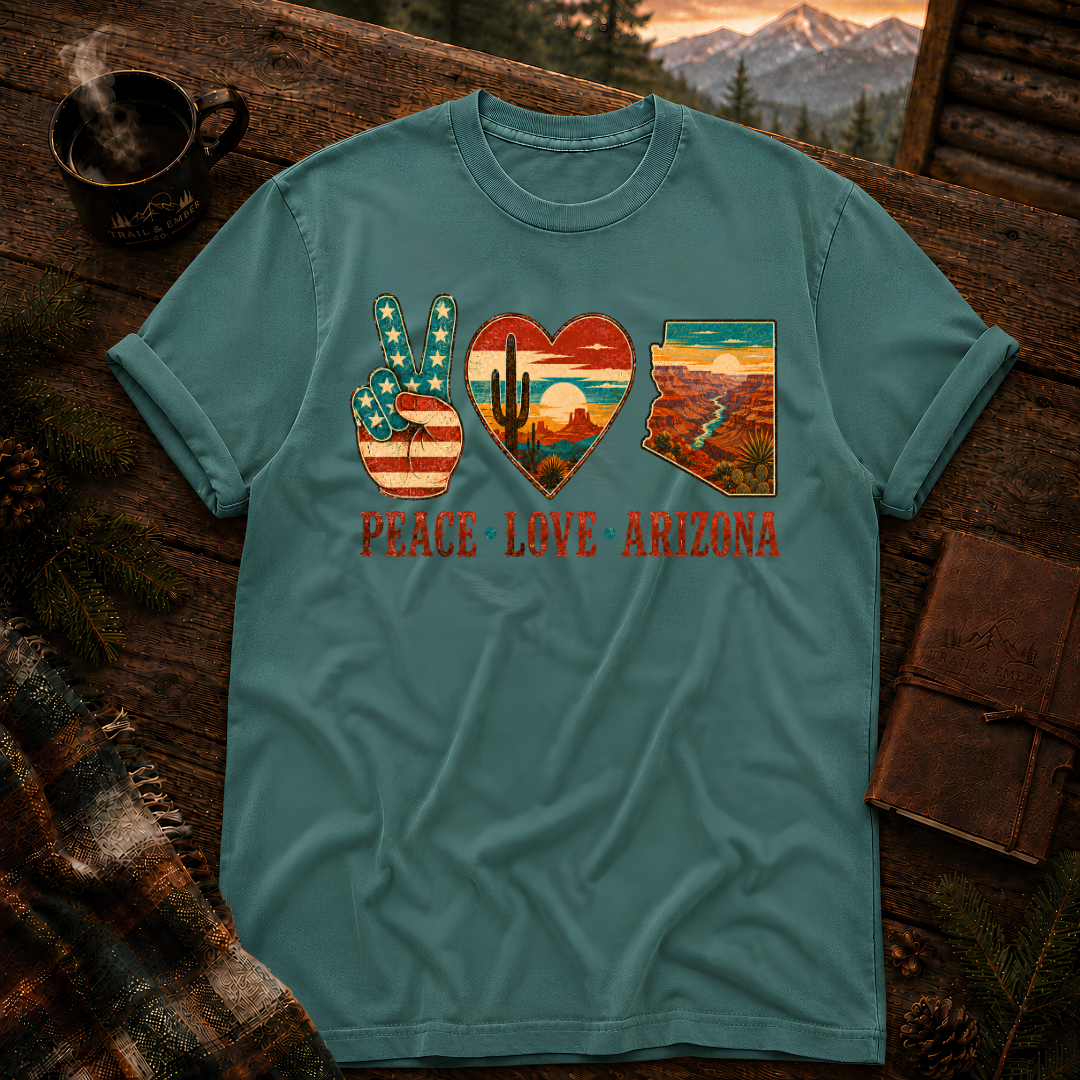 Peace Love Arizona RWB - Comfort Colors T-Shirt