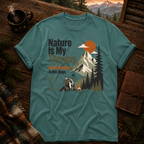 Seafoam Comfort Colors 1717 t-shirt with Find Your Own Trail design — Trail & Ember Co.