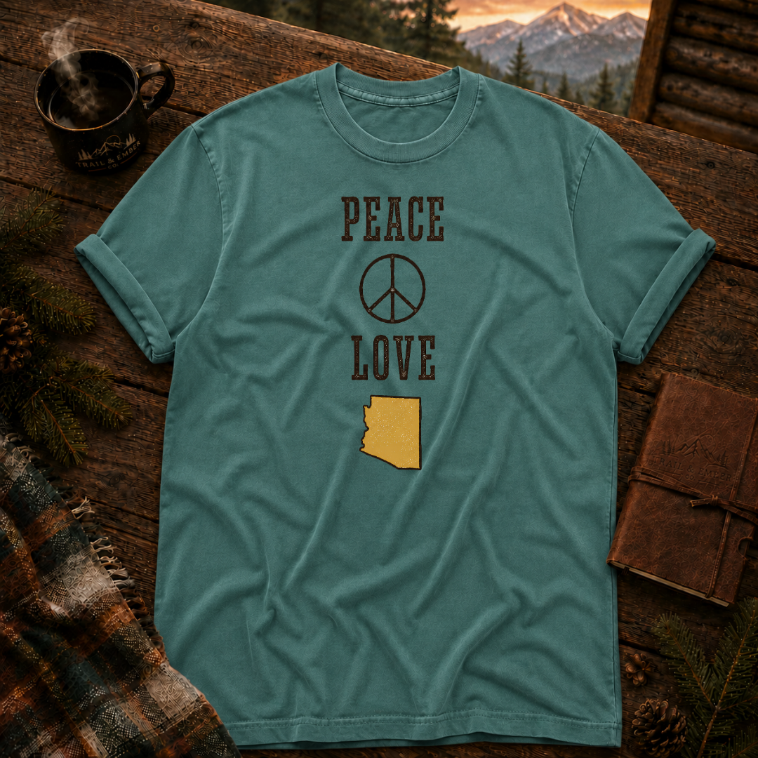 Peace and Love - Comfort Colors T-Shirt