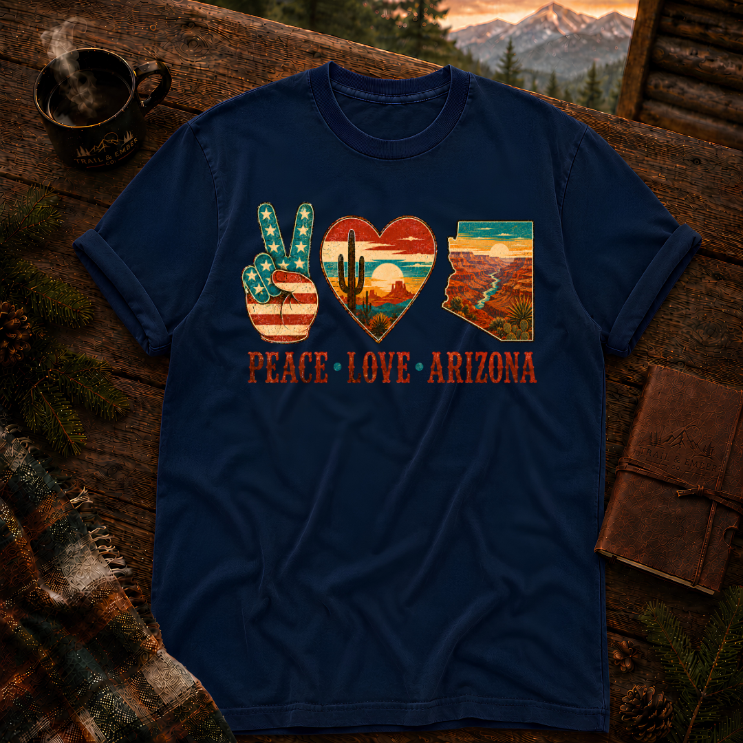 Peace Love Arizona RWB - Comfort Colors T-Shirt