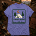 Violet Comfort Colors 1717 t-shirt with Camp More Complain Less design — Trail & Ember Co.