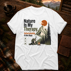 White Comfort Colors 1717 t-shirt with Find Your Own Trail design — Trail & Ember Co.