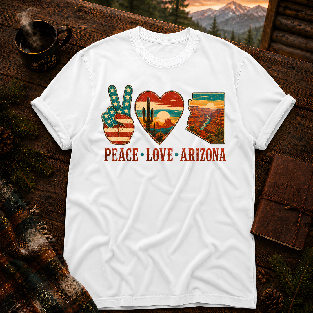 Peace Love Arizona RWB - Comfort Colors T-Shirt