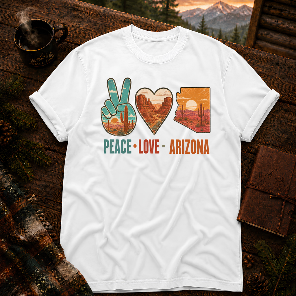Peace Love Arizona - Comfort Colors T-Shirt